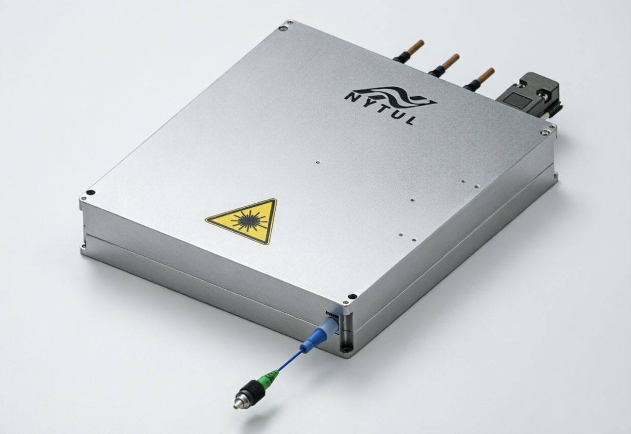 Cubierta de producto láser de fibra de nanosegundos editable en forma de pulso