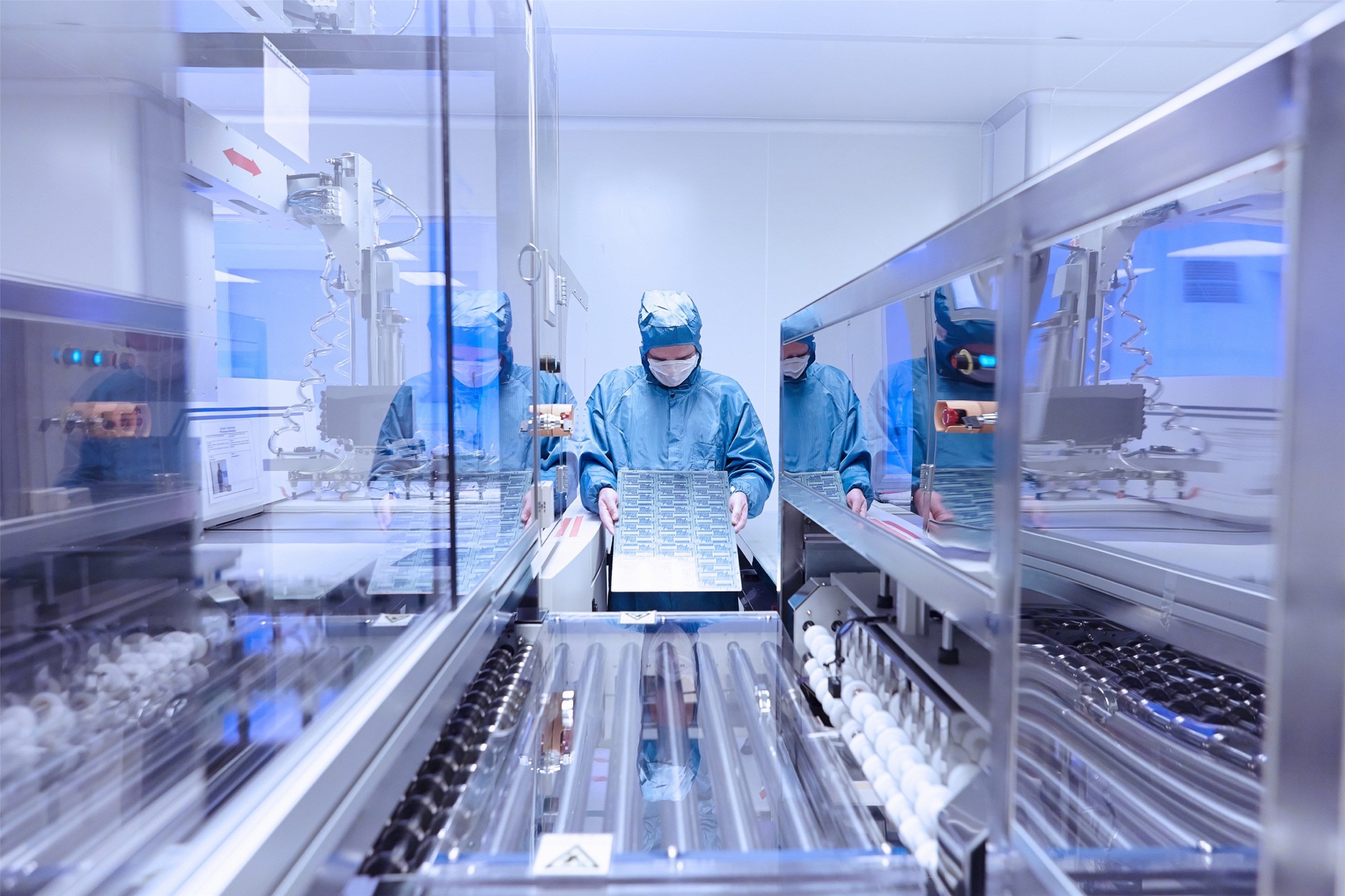 Semiconductor manufacturing environment with laser system handling equipment